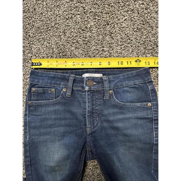 Lauren Conrad Jeans Woman’s Size 2 Skinny Blue Denim Dark‎ Wash Cuffed 26x26.5 - Picture 7 of 7